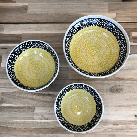 Yellow Gumdrops Medium Serving Bowl