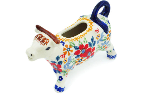 Red Posies Cow Creamer