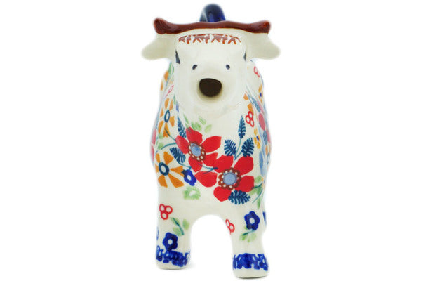 Red Posies Cow Creamer