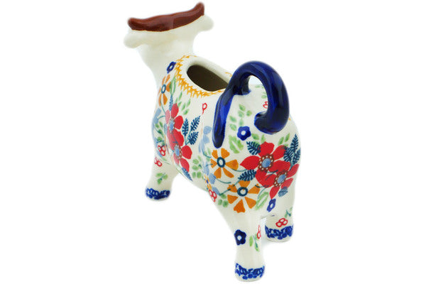 Red Posies Cow Creamer