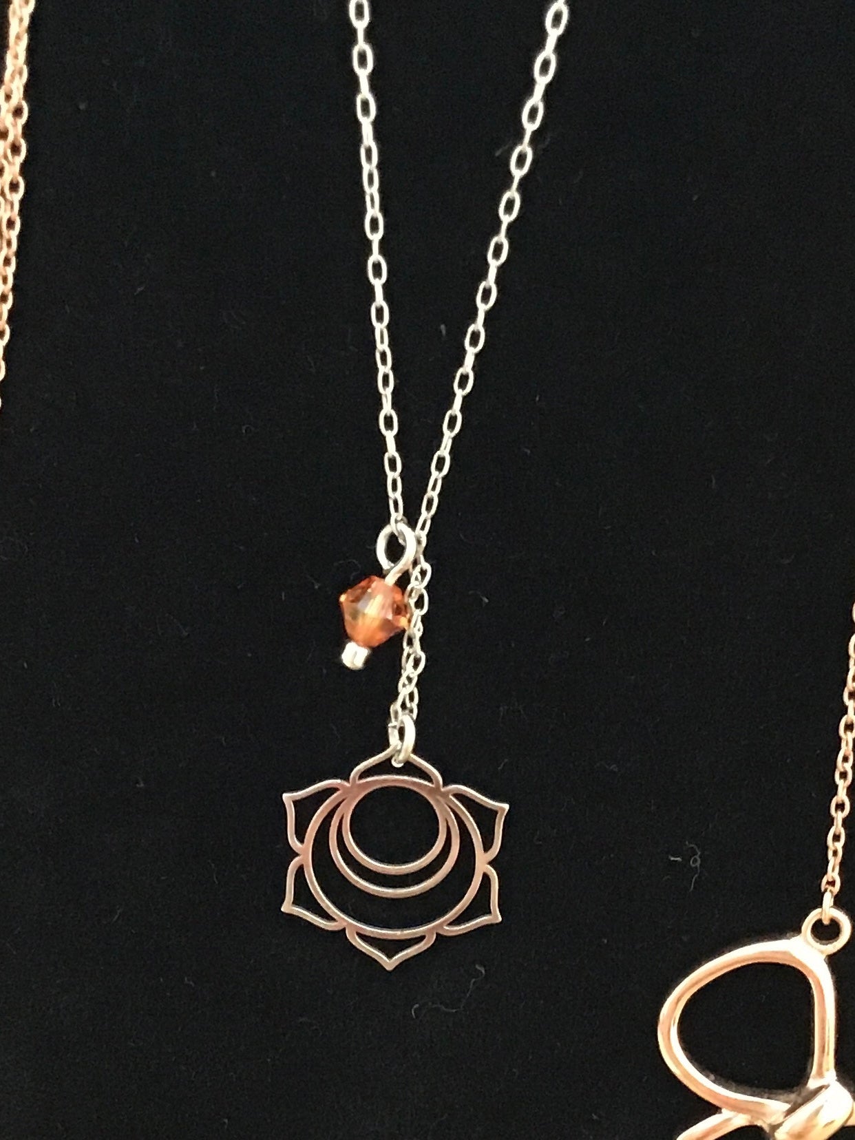 W. Kruk Lotus Mandala Necklace--Silver or Gold