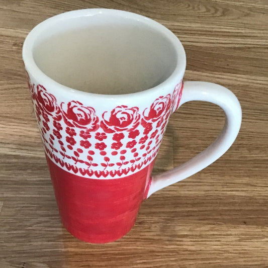 Red Rose Tall Mug