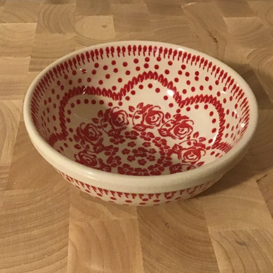 Red Rose Small Serving Bowl