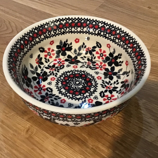 Black Rose Small Serving Bowl