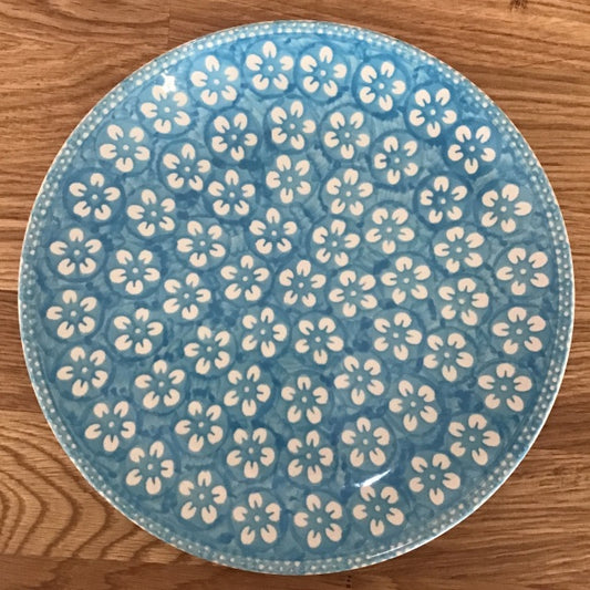 Blue Blossom Dessert Plate